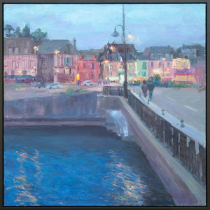 Evening Stroll over the Bridge - SOLD
