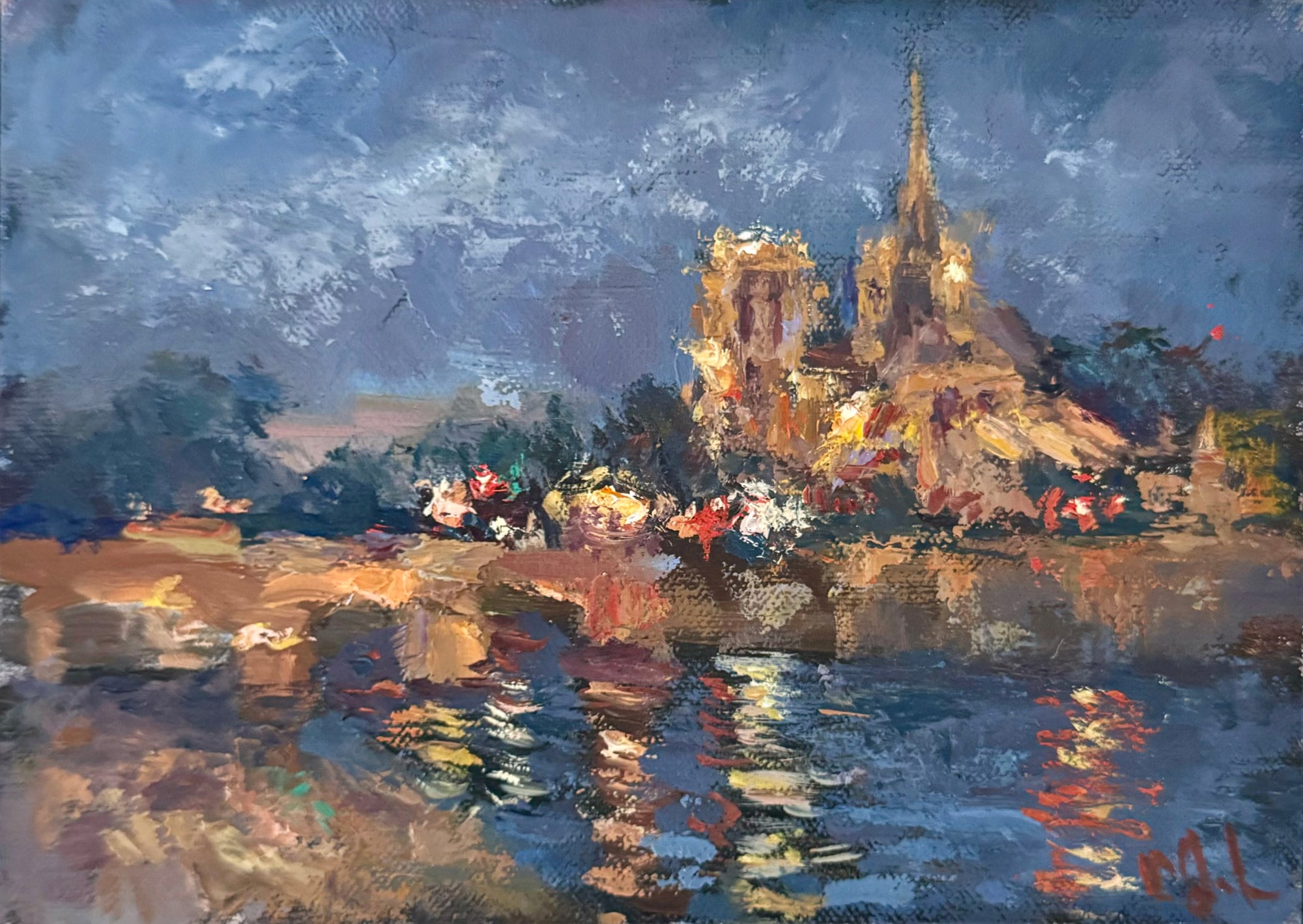 Evening Reverence - Notre Dame - SOLD