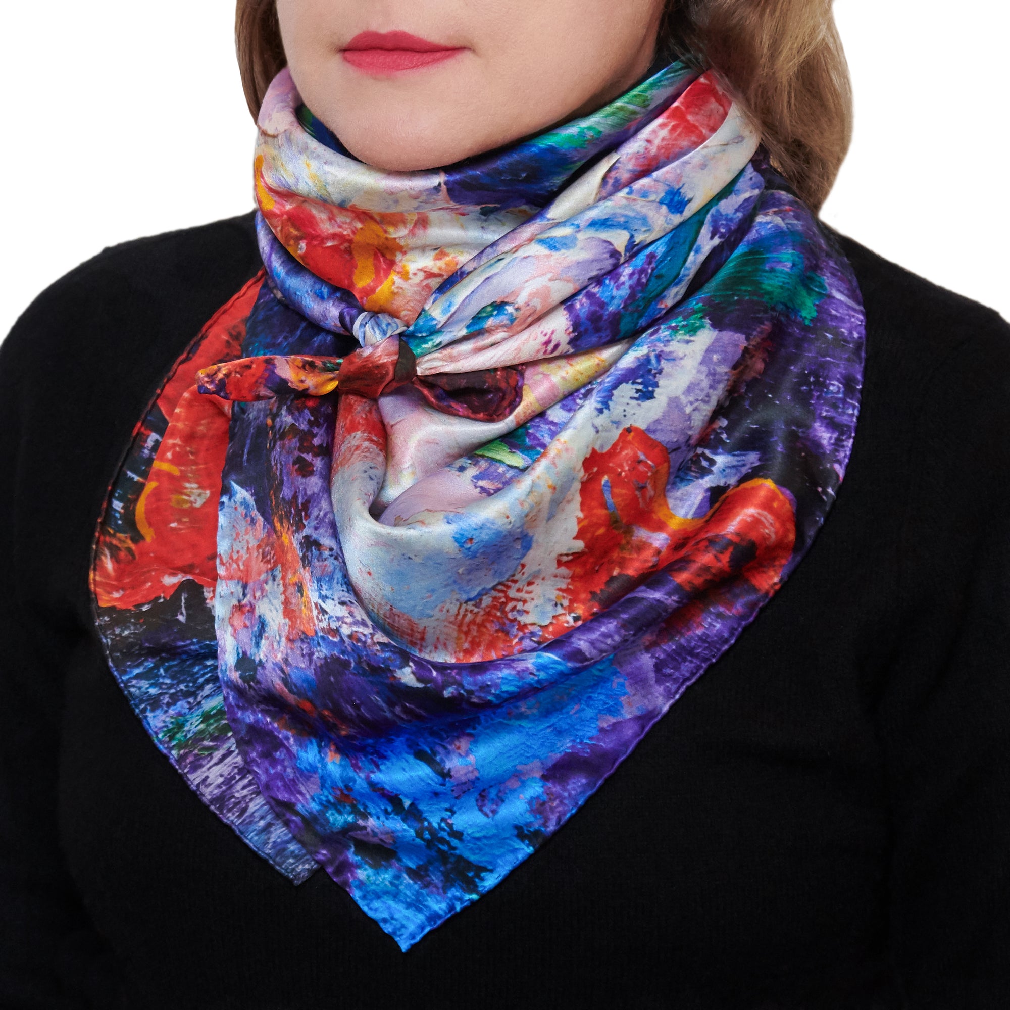 Brushed Silk Scarf - Octopus by Ernest Swanson – Chic Winds