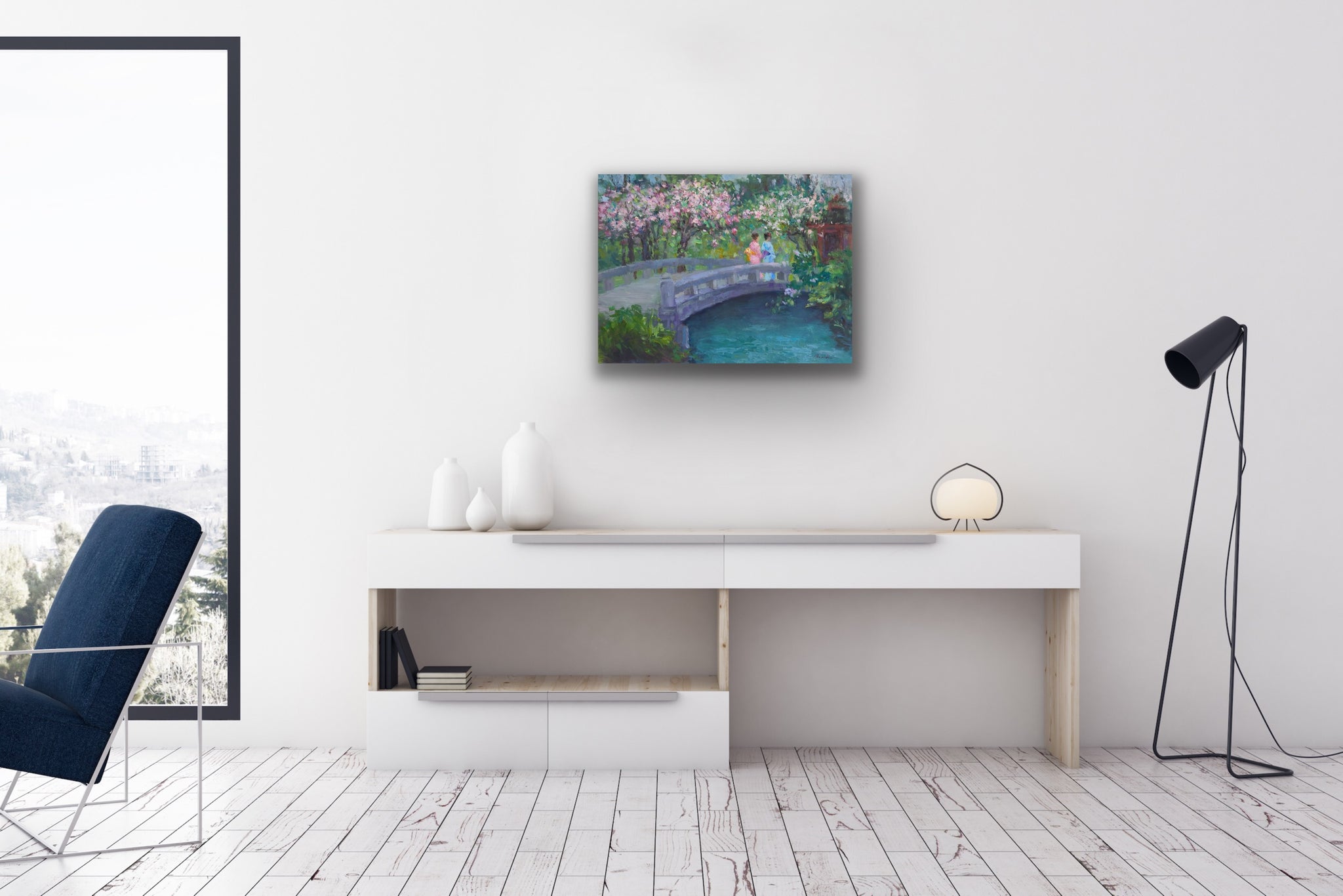 Across the Bridge - Oksana Fine Art and Design