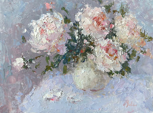 White Peonies - SOLD